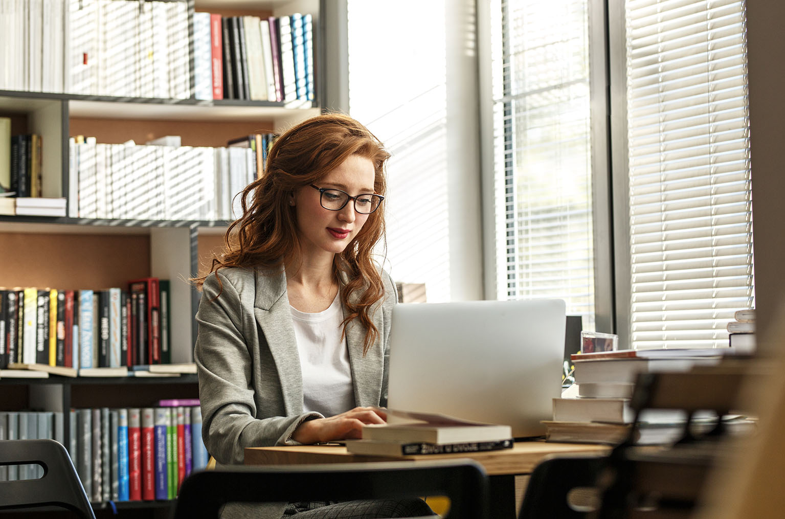 Woman at Computer