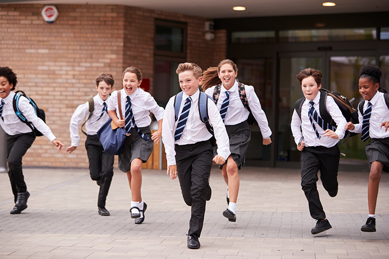 Students Running